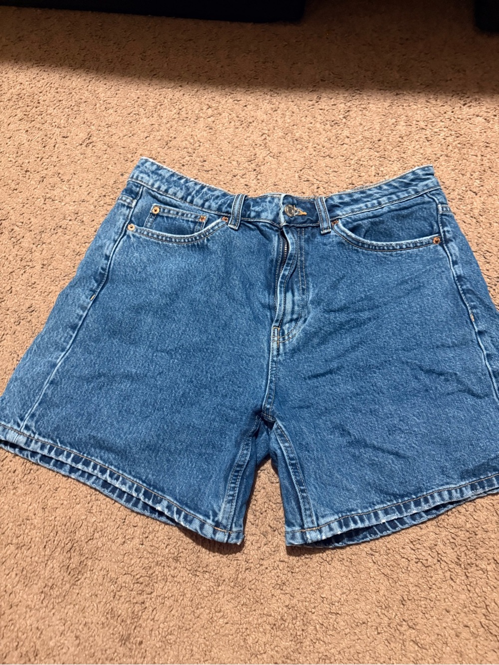 Zara Women's Blue Denim Shorts